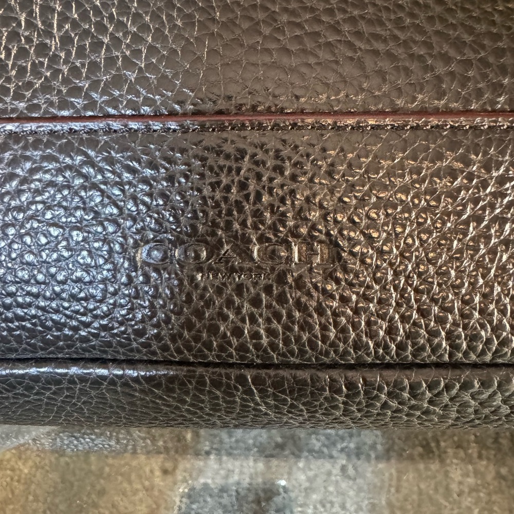 Coach Pebbled Leather Laptop Bag Briefcase 💼 - Picture 9 of 13